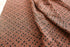 Black and Dark Orange Graphic Silk Print Fabric 2.5 yards